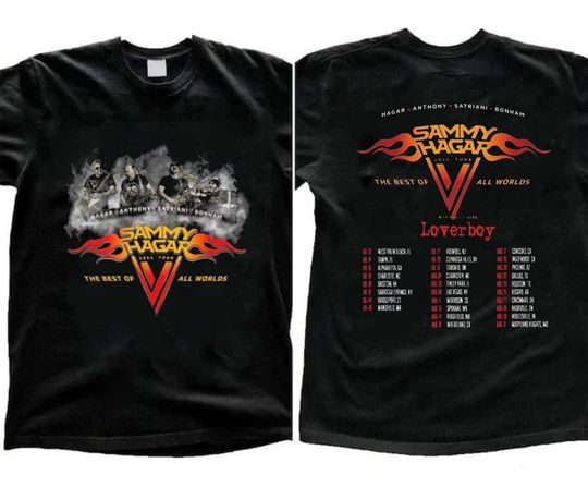 Discover The Best of All Worlds 2024 Tour Shirt, The Red Rocker 2024 Concert Shirt