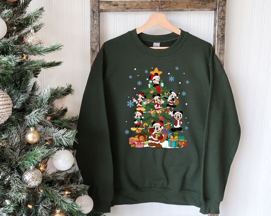 Discover Disneyland Christmas, Retro Mickey And Friends Disneyland Christmas Sweatshirt