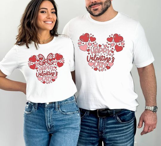 Disney Valentine Shirt, Mickey Valentine, Minnie Valentine Shirt
