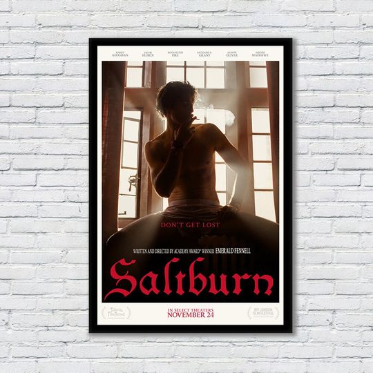 Saltburn Movie Poster ,Vintage Art Print, Living Room Decor, Valentine