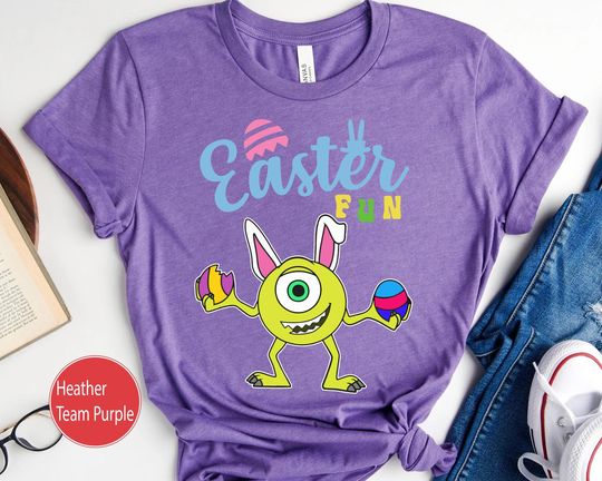 Mike Wazowski Easter Bunny Eggs  Shirt, Monster Inc Disney Easter's Day T-shirt
