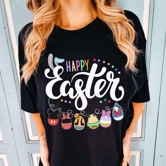 Retro Mickey And Friends Easter Bunny Eggs  Shirt, Vintage Disney Happy Easter Day