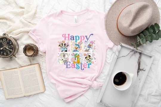 Happy Easter Mickey And Friends Shirt, Easter Disney Characters Shirt