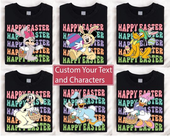 Mickey And Friends Happy Easter Disney Shirt, Easter Egg Shirt, Family Easter Shirt