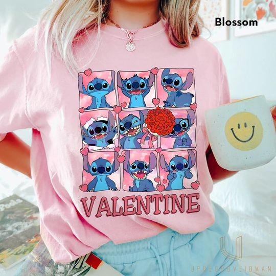 Disney Stitch Valentines Day Shirt, Valentine's Day Shirt, Lilo and Stitch Shirt