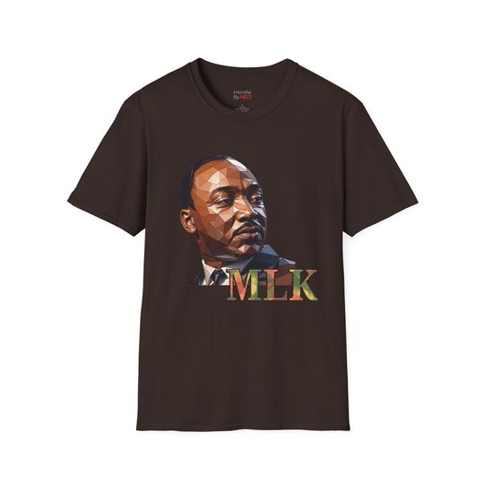 MLK Day Tribute Tshirt V2, Portrait of Martin Luther King Jr. Tee