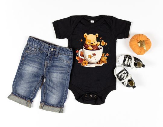 Disney Winnie The Pooh Halloween Shirt, Baby Pooh Fall Season Shirt, Hello Fall Pooh Bear Shirt, Disney Family Trip Sweatshirt