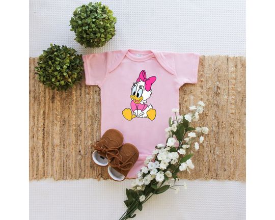 Baby Daisy Duck Infant Bodysuit | Disney Winnie the Pooh | Eeyore Roo Piglet Pooh Bear | Minnie Mickey Mouse