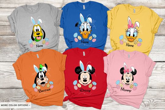 Disney Easter Shirt 2024, Mickey and Friends Bunny Ears Shirts