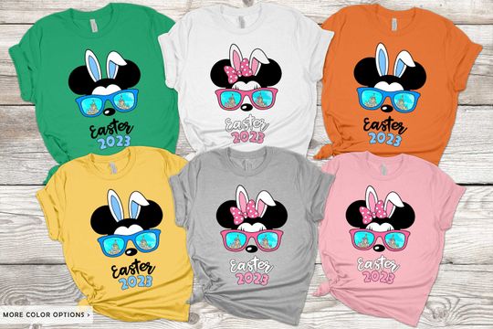 Discover Disney Easter Shirt 2024, Mickey and Minnie Bunny Ears Shirts