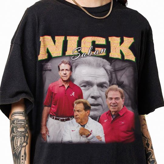 Nick Saban Vintage Unisex Shirt, Vintage Nick Saban TShirt
