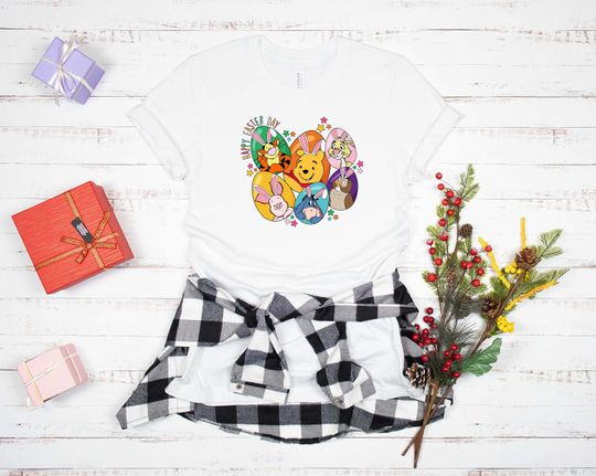 Happy Easter Winnie The Pooh Shirt, Disney Characters Easter Shirt