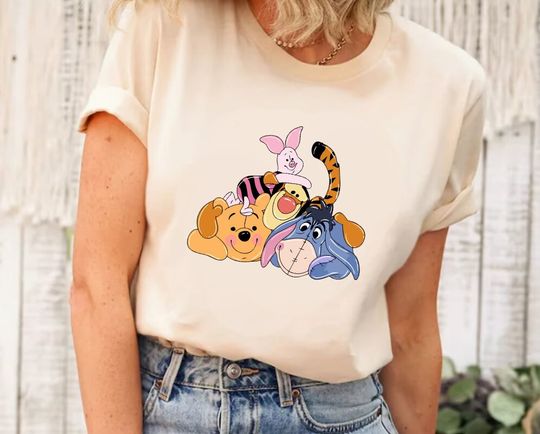 The Pooh and Friends Shirt, Retro Disney Winnie The Pooh Shirt, Poo Tigger Piglet Eeyore, Winnie The Pooh Shirt