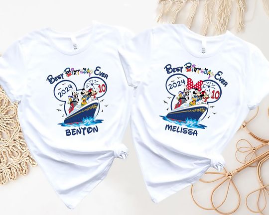 Best Birthday Ever Shirt, Disney Cruise 2024 Birthday Shirt