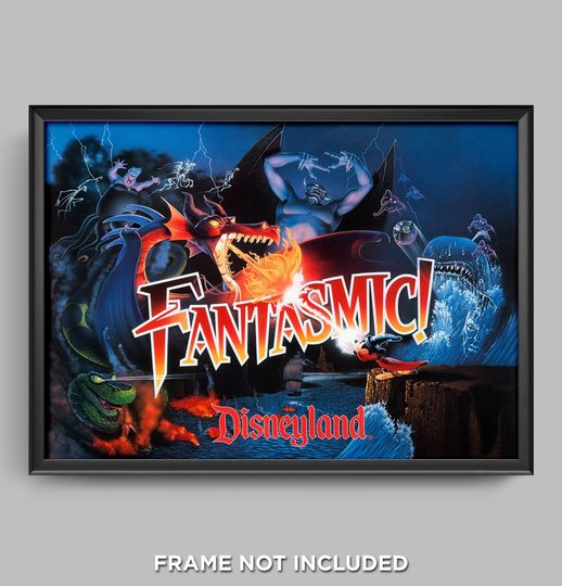 Fantasmic Poster Disneyland Attraction Poster