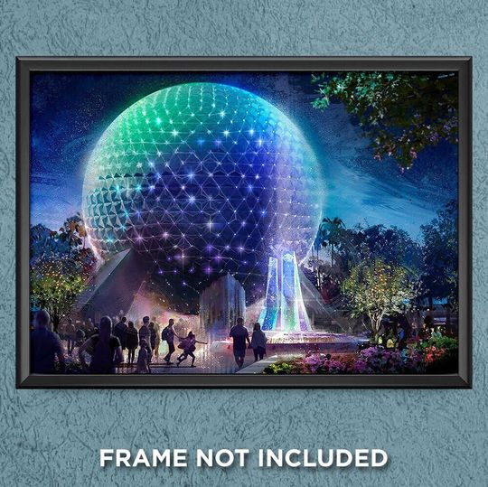 Disney World 50th Anniversary Epcot Center Poster