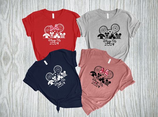 Disney Family Trip Shirt, Disney Family Crew Shirt, Matching Disneyworld 2024 Shirt, Disneyland Vacation Shirt
