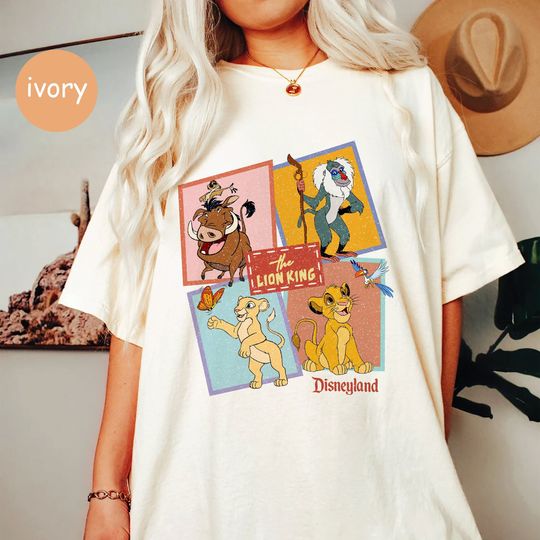 Vintage Disney Lion King Simba And Timon  Shirt