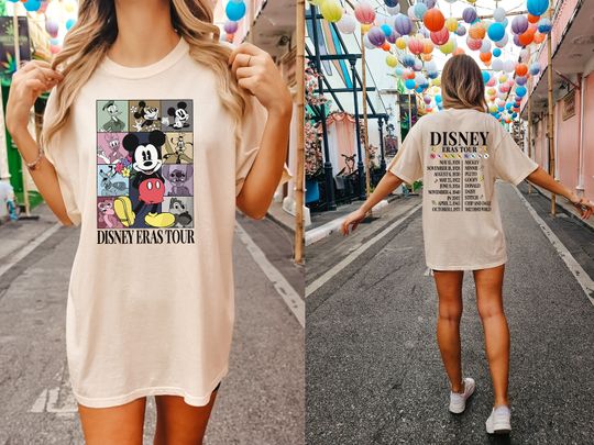 Vintage Disneyland Eras Tour Shirt, Mickey And Friends Shirt