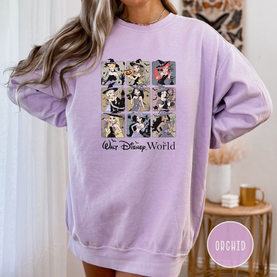 Disney Princess Halloween Vintage Retro Sweatshirt, Disneyworld, Magic Kingdom Sweatshirt