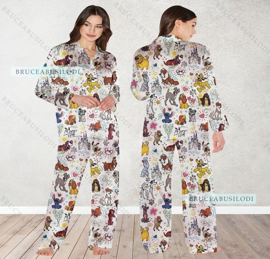 Disney World Character Pajamas, Cute Mickey Pajamas Set, Cute Mickey Holiday Pajamas