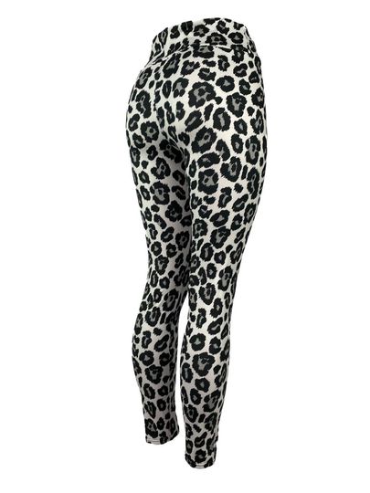 Leopard Print Leggings Grays &