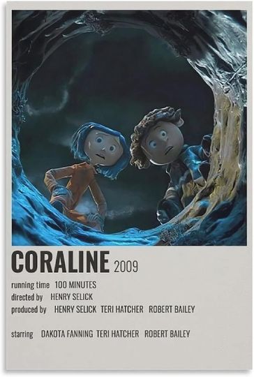 Vintage Movie 90s Room Aesthetic Coraline Canvas