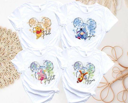 Disney Winnie The Pooh Shirt, Piglet, Tigger Eeyore Shirt, The Pooh Shirt, Disney Trip 2024 Shirt