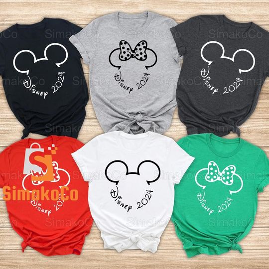 Disney 2024 Family Shirt, Family Trip 2024 Shirt, Personalized Family Outfit, Family Vacation Shirt,  Disney 2024 Shirt