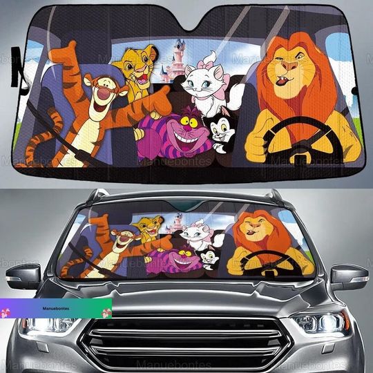 Disney Car Sun Shade, Lion King SunShade, Cheshire Cat Car Shade