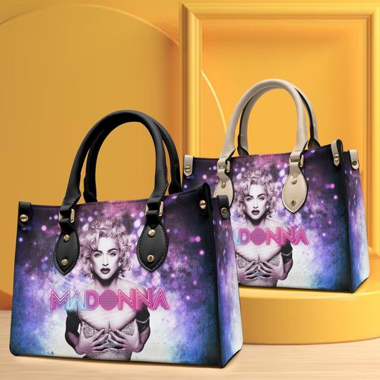 1980s gorgeous madonna Handbag, Women Leather Handbag, Music Lover Bag