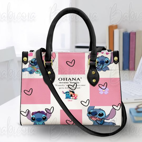 Stitch Disney Bag, Lilo And Stitch Leather Handbag