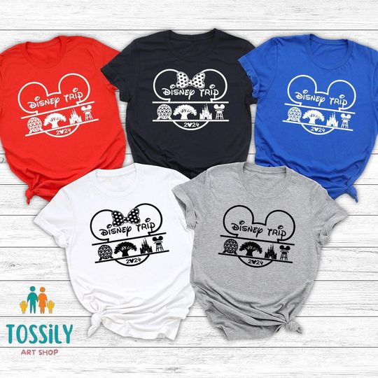 Disney Trip 2024 Family Matching Shirt, Disney Group Matching Shirt,Disney Family Vacation Shirt