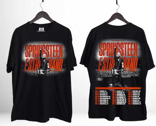 Bruce Springsteen 2024 Tour Shirt, 2024 Bruce Springsteen Tour tshirt