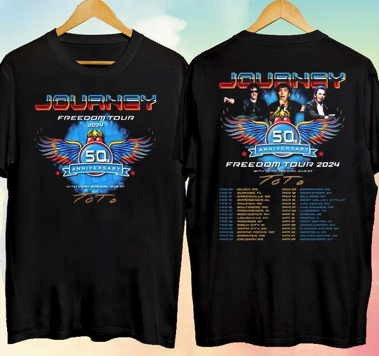 Journey Freedom Tour With Toto Concert 2024 T-Shirt