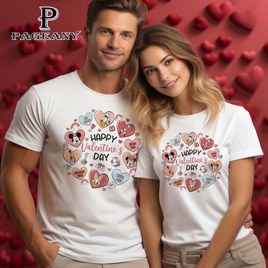 Happy Valentine's Day, Mickey And Friends Disney Valentines Day Shirt