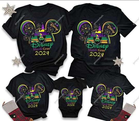 Personalized Mardi Gras Disneyland Vacation Shirt
