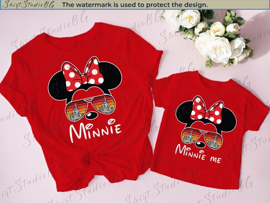 Minnie and Minnie Me Shirts, Mommy and Me Shirs, Disney Girls trip Shirts
