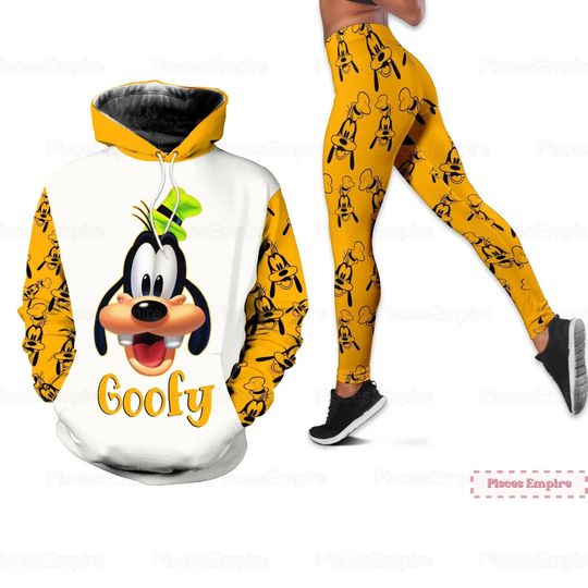 Cute Goofy Hoodies, Goofy Yoga Leggings, Goofy Disney Hoodie