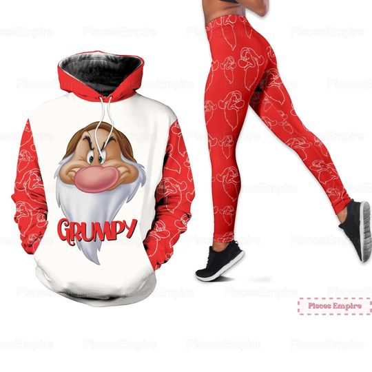 Discover Disney Grumpy Hoodie, Disney Grumpy Leggings, Grumpy Dwarf 3D Hoodie