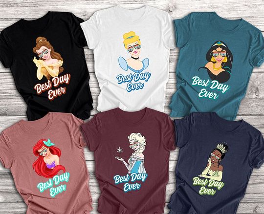 Disney Princess Shirt, Best Day Ever Disney Family Matching Shirt