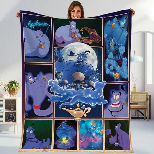 Aladdin Genie Disney Blanket