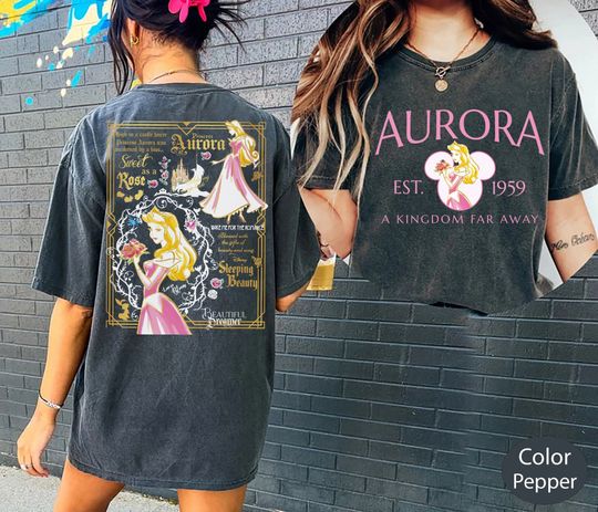Color Vintage Aurora Princess Shirt, Disney Princess Shirt