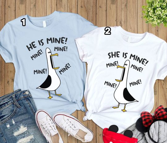 She is mine, He is mine, Disneyland Couple Shirt