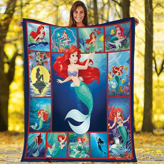 Discover The Little Mermaid Ariel Princess Disney Blanket