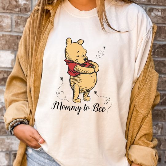 Winnie The Pooh Mommy To Bee Shirt, Pooh Bear Tee, Disney  Shirt, Baby Shower Shirt