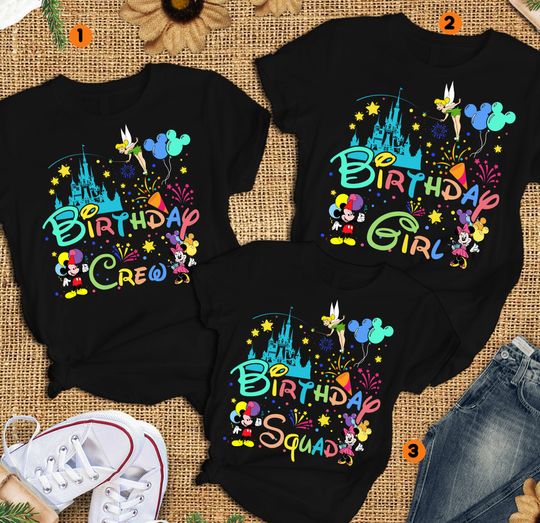 Personalized Disney Birthday Crew Shirt
