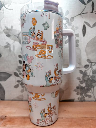 Disney BlueyDad and Mickey Stainless Steel Tumbler