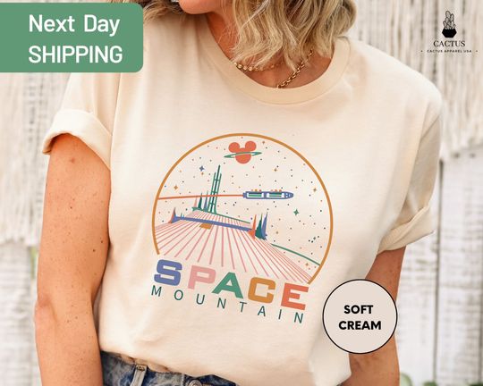 Magic Kingdom Space Mountain shirt, Vintage Space Mountain Shirt, Disney World Shirt