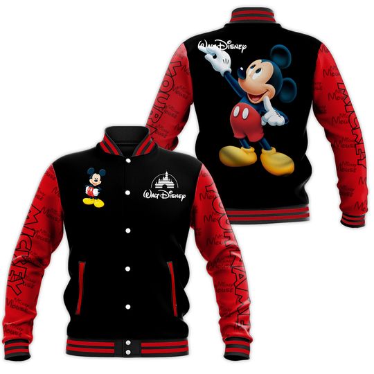 Personalized Mickey Mouse Disney Baseball Jacket